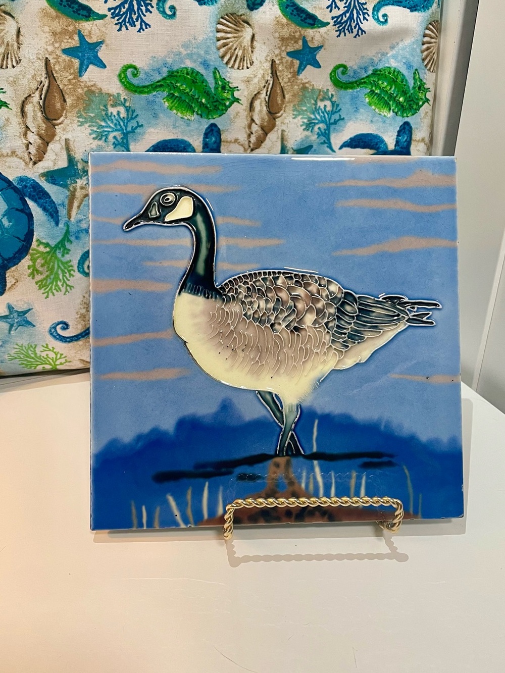 Canadian Goose Ceramic Tile / Trivet – Coastal Bird Collection – 8” x 8”
